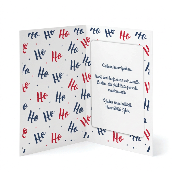 Joulukortti Hohoho Joulukortti Hohoho
