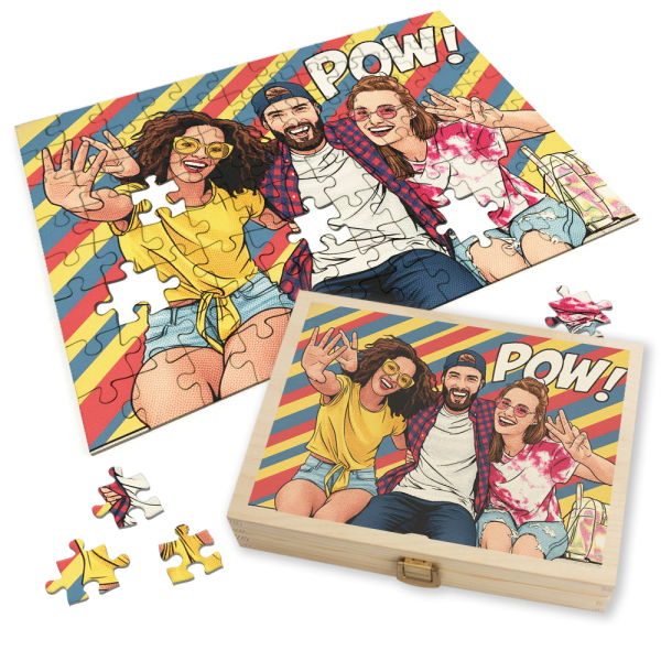 Palapelikuva Pop Art Comics Roy Lichtensteinin tyyli Palapelikuva Pop Art Comics Roy Lichtensteinin tyyli