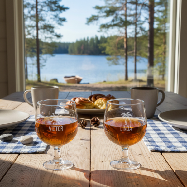 Personoitu liköörilasi nimellä Personoitu liköörilasi nimellä