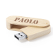 16 GB personoitu puinen USB-muistitikku
