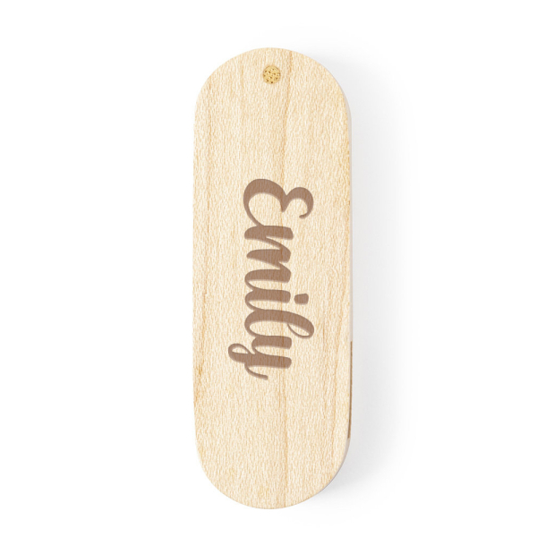 16 GB personoitu puinen USB-muistitikku