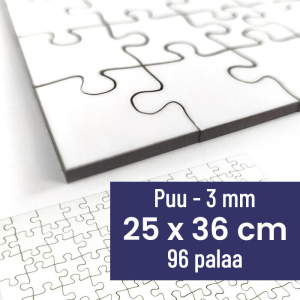Suuri puinen palapeli | 25x36 cm | 96 palaa