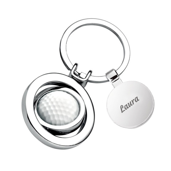 Personoitu avaimenper&auml; golfpallolla