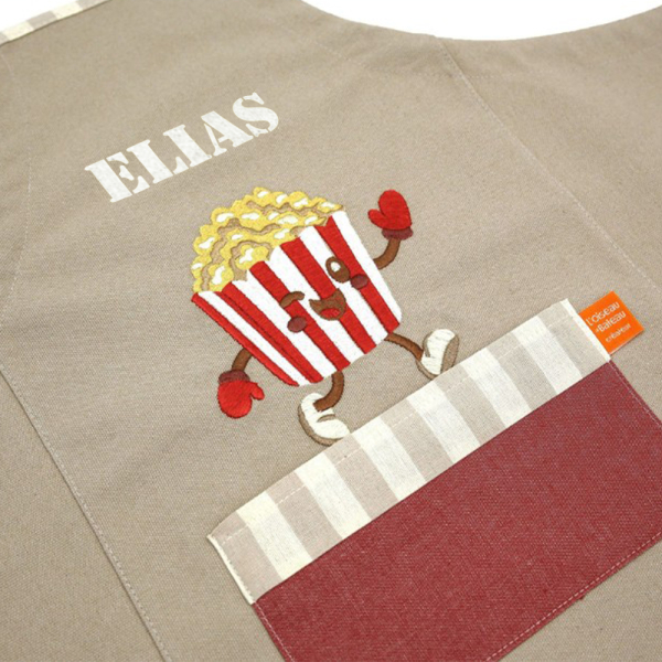 Personoitu lasten esiliina Popcorn