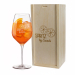 Spritz-lasi kaiverretulla nimell&auml;