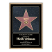 Henkil&ouml;kohtainen Walk of Fame -todistus kehyksiss&auml;