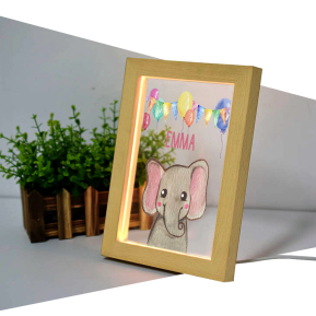 Ilmapallot ja el�imet LED-kehys