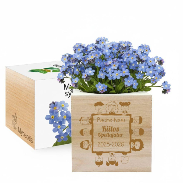 Kaiverrettu EcoCube Kiitos opettaja