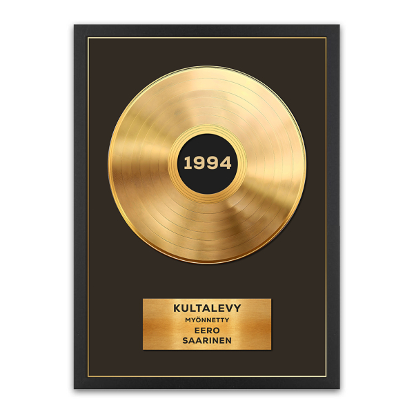 Kehystetty personoitu juliste � kulta- tai platinalevy