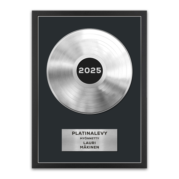 Kehystetty personoitu juliste � kulta- tai platinalevy