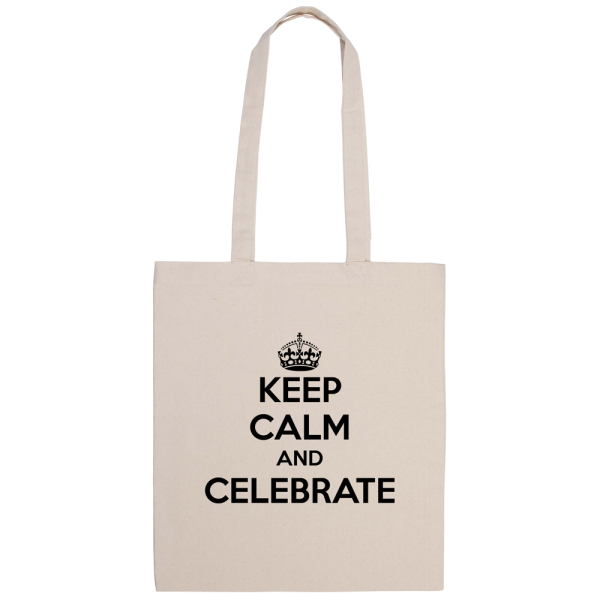 Personoitu kangaskassi Keep Calm