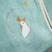Personoitu lasten kylpytakki Vihre&auml; pingviini
