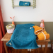 Personoitu lasten pyyhe 70 x 140 cm � Sininen Pesukarhu