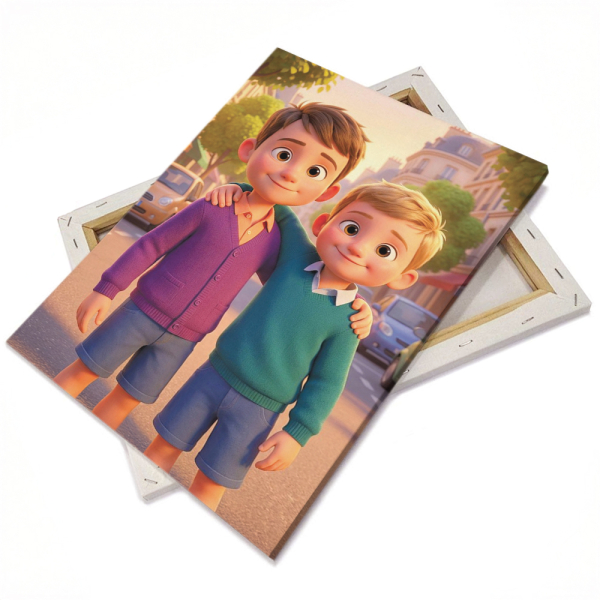 Portraiitti 3d-animaatiosta valokuvan mukaan