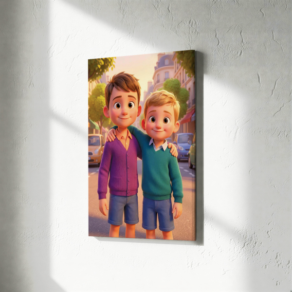 Portraiitti 3d-animaatiosta valokuvan mukaan