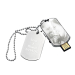 16 GB USB-muistitikku sotilastunnuslaatta-tyyliin personoitu valokuvalla