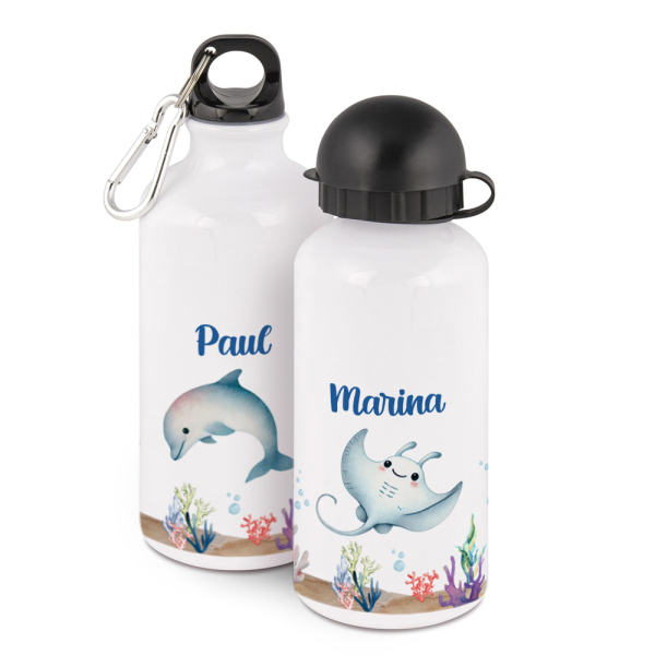Vesipullo meriaiheisella printill&auml;