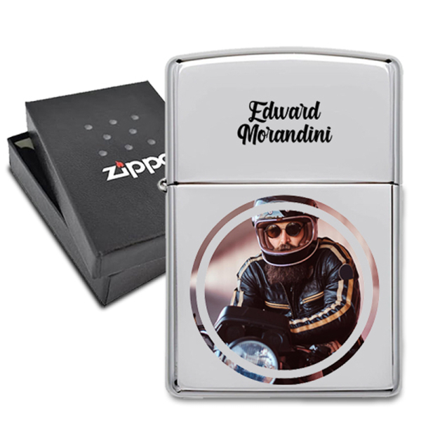 Zippo&reg;-sytk&auml;ri v&auml;rivalokuvatulosteella