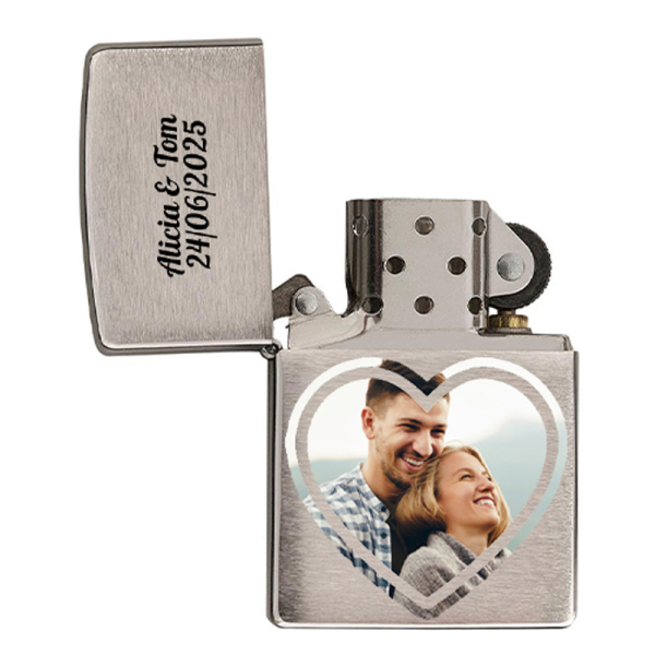 Zippo&reg;-sytk&auml;ri v&auml;rivalokuvatulosteella