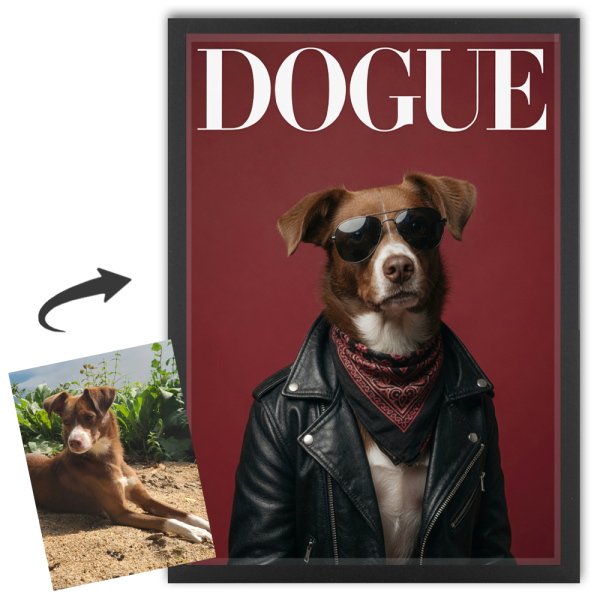 DOGUE-lehden kansi valokuvasta DOGUE-lehden kansi valokuvasta