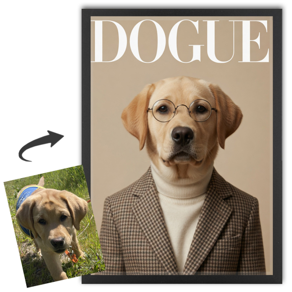 DOGUE-lehden kansi valokuvasta DOGUE-lehden kansi valokuvasta
