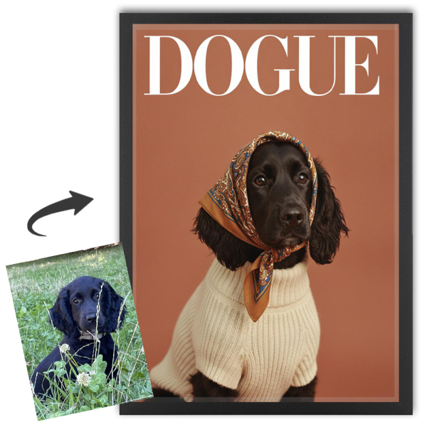 DOGUE-lehden kansi valokuvasta DOGUE-lehden kansi valokuvasta