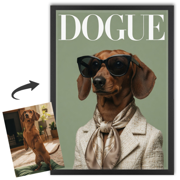 DOGUE-lehden kansi valokuvasta DOGUE-lehden kansi valokuvasta