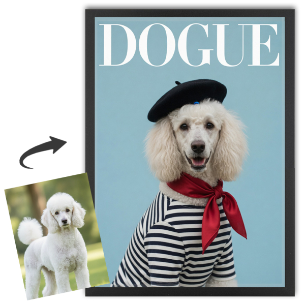 DOGUE-lehden kansi valokuvasta DOGUE-lehden kansi valokuvasta